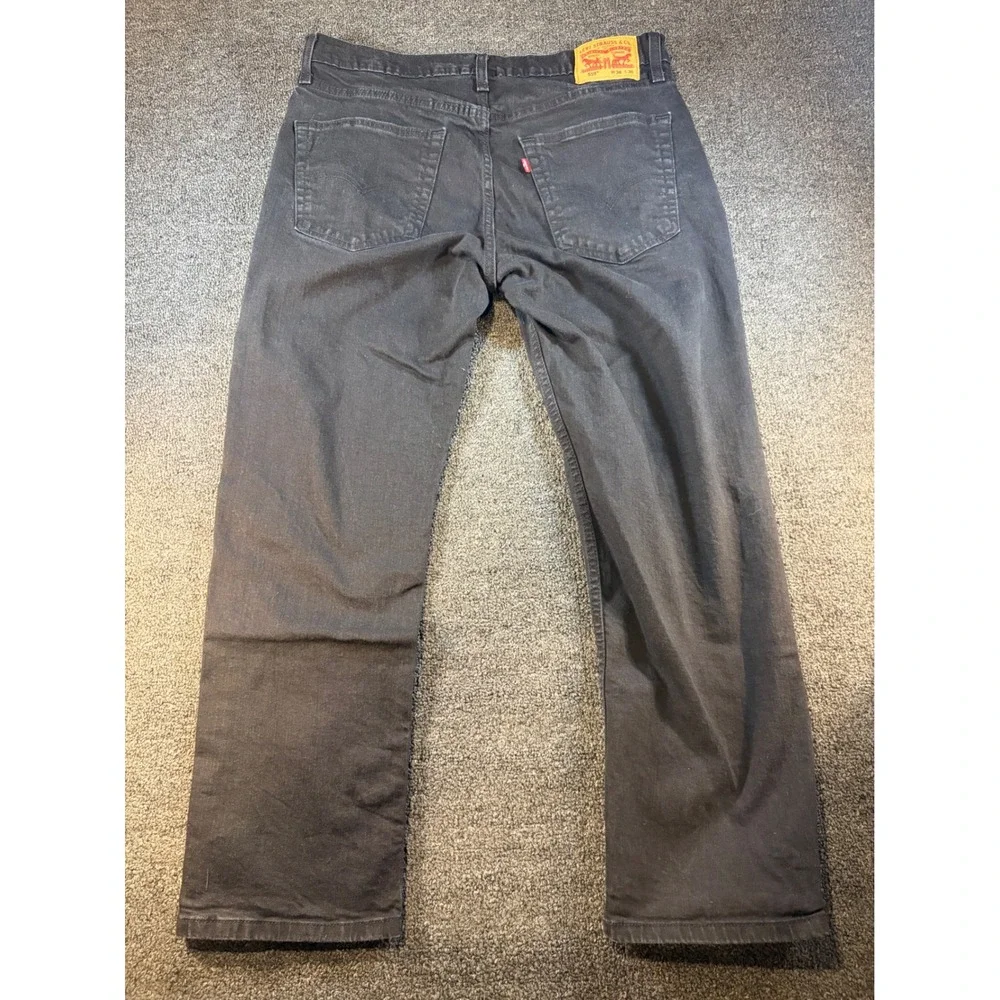 Levis 559 Relaxed Straight Jeans Mens 36x30 Black Denim Pants 00559-0260
